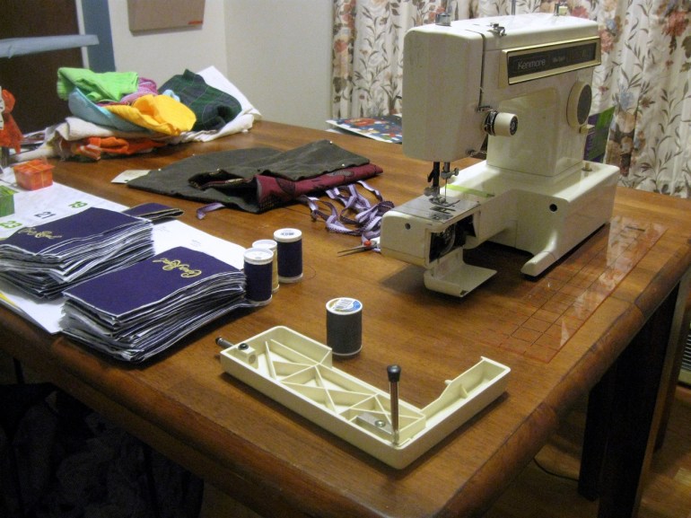 Sewing is coming to an end. Sometime soon.