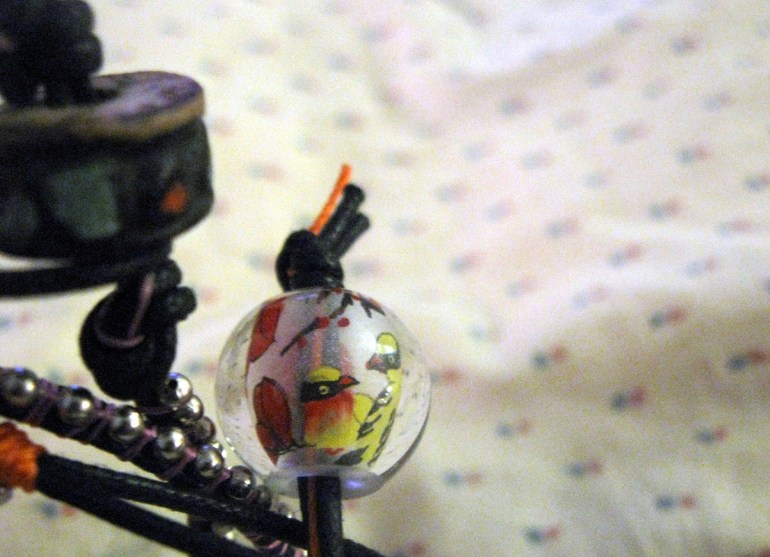 I have been sitting on this bird bead for about five years. Worth the wait.