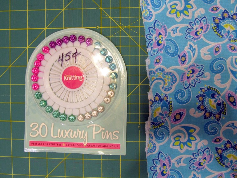 Old fabric, new pins. Sweet!