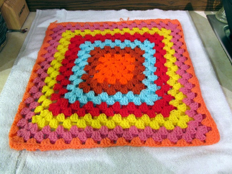 Just washed, now laying out to dry.