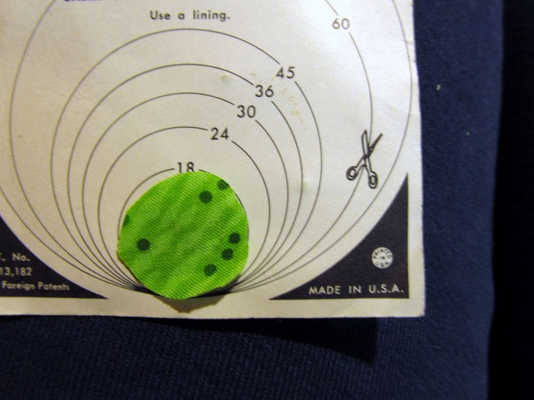 There is a reason to keep teenie-weenie bits of fabric.