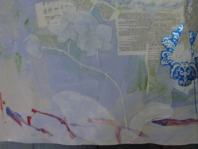 A rough sketch and base painting to start with.