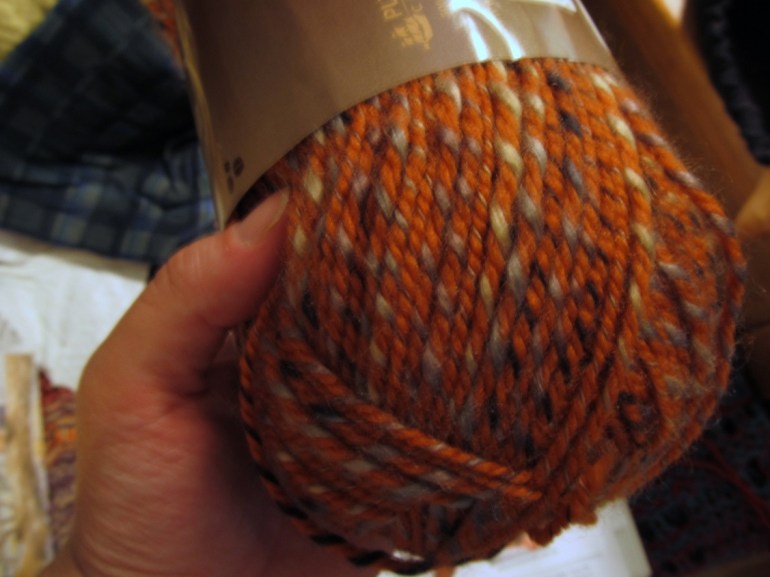 I have 2 skeins of this stashed. So not enough for anything big, but perfect for baby pants.