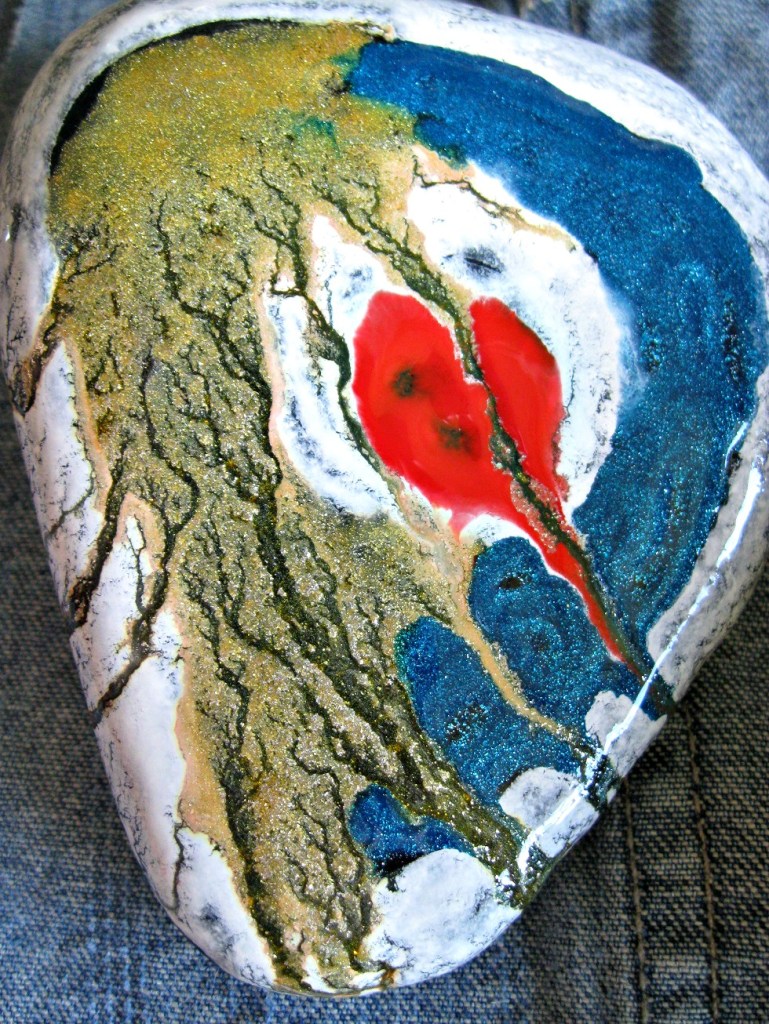 This is one of mine, and I went nuts with the gold. It is sooo pretty and sparkly in real life.