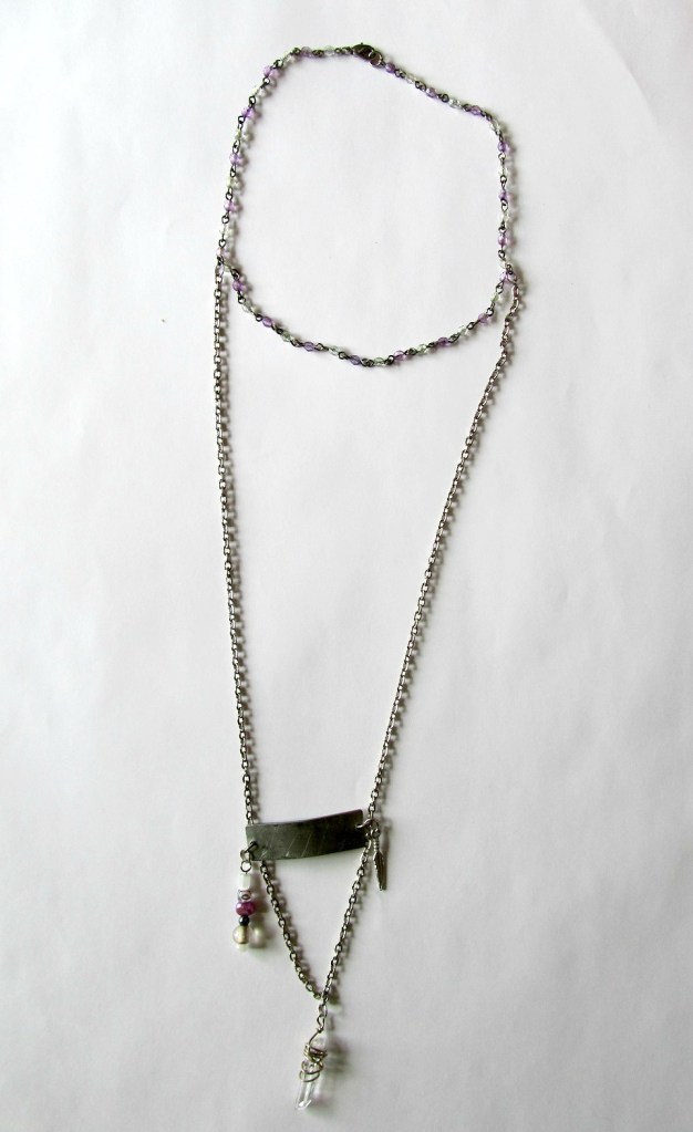 I plan to wear this over the weekend when my husband and I take a short kid break. After that, it gets hung up until the next time grabby baby hands are not around.