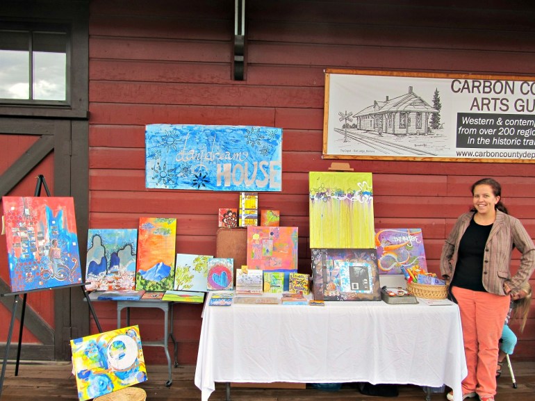 I did it! I sold art. In public even.