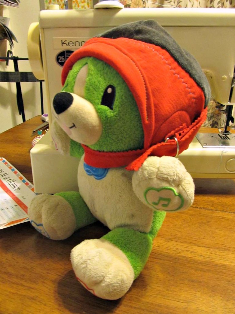 Lucky for me, I have a little green hat model. 